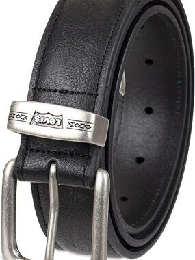 Levi's Men's Brown and Tan Casual Leather Belt - Jeans, Everyday Wear